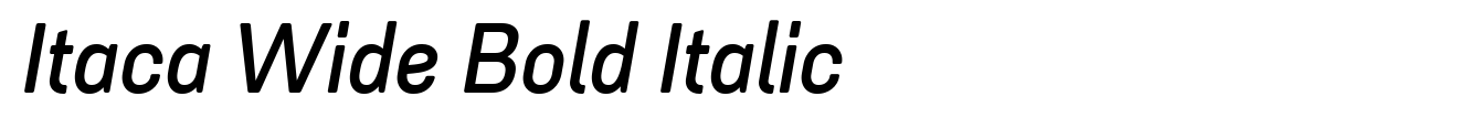 Itaca Wide Bold Italic image